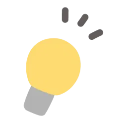 アイデアを表す電球のイラスト