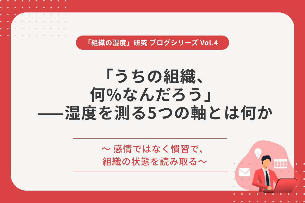 「うちの組織、何%なんだろう」——湿度を測る5つの軸とは何か