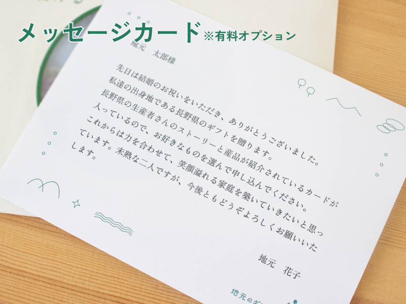 メッセージカードについて